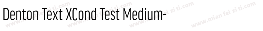 Denton Text XCond Test Medium字体转换
